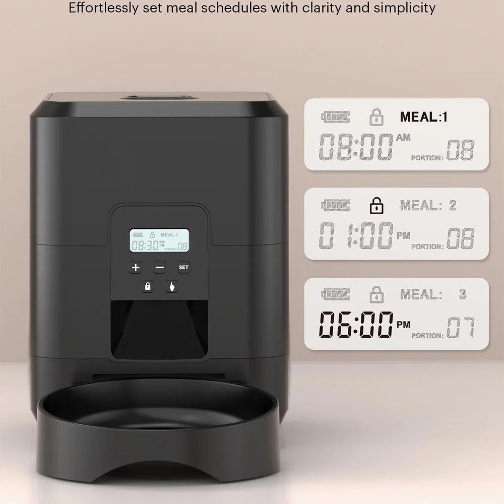 TailWaggers™ Automatic Pet Feeders Dispenser Wi-Fi App Remote Control Auto Dog Feeder, For Cat , Pet Accessories