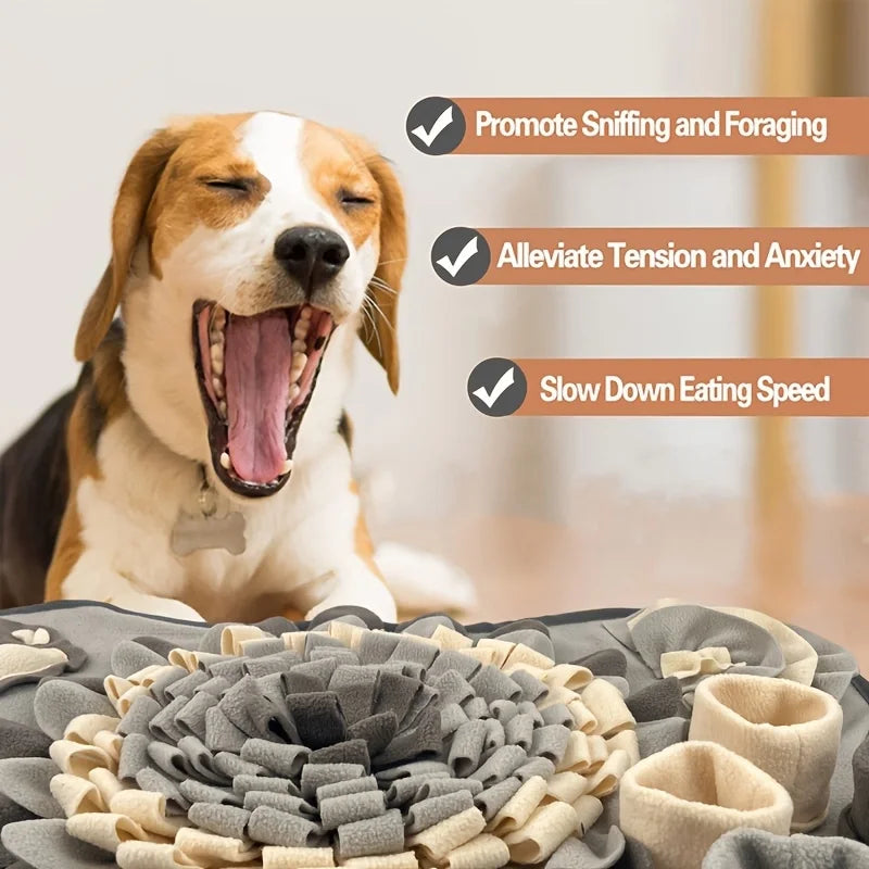 TailWaggers™ Pet Sniffing Mat For Dogs, Interactive Durable Dog