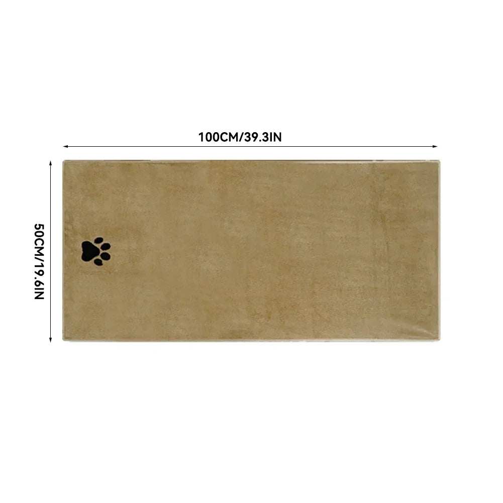 TailWaggers™ Microfiber Pet Bath Towel Embroidered Super Soft Absorbent