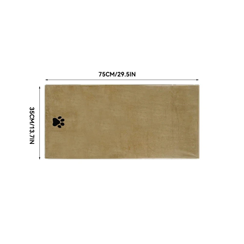 TailWaggers™ Microfiber Pet Bath Towel Embroidered Super Soft Absorbent