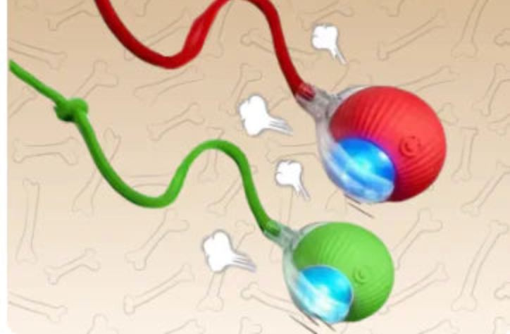 Smart Automatic Rolling Pet Ball – Interactive Cat Toy with Rope