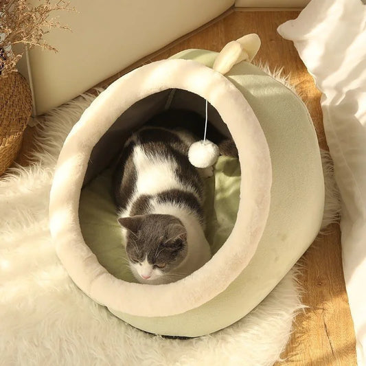 TailWaggers™ Cat Litter Villa Semi-enclosed Removable And Washable Cat House