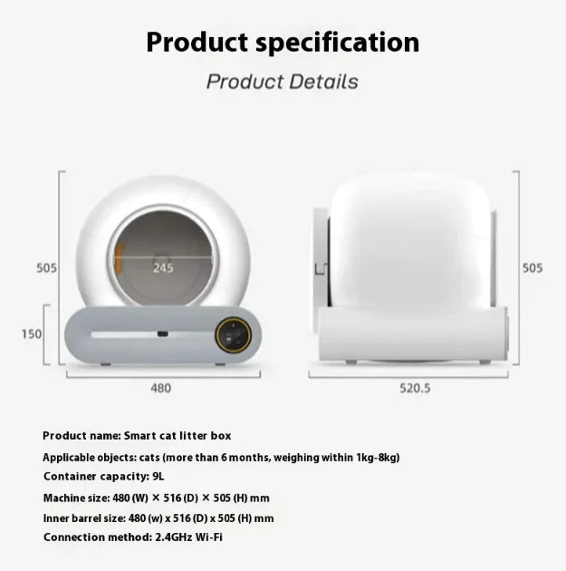 Smart Automatic Cat Litter Box TailWaggers™