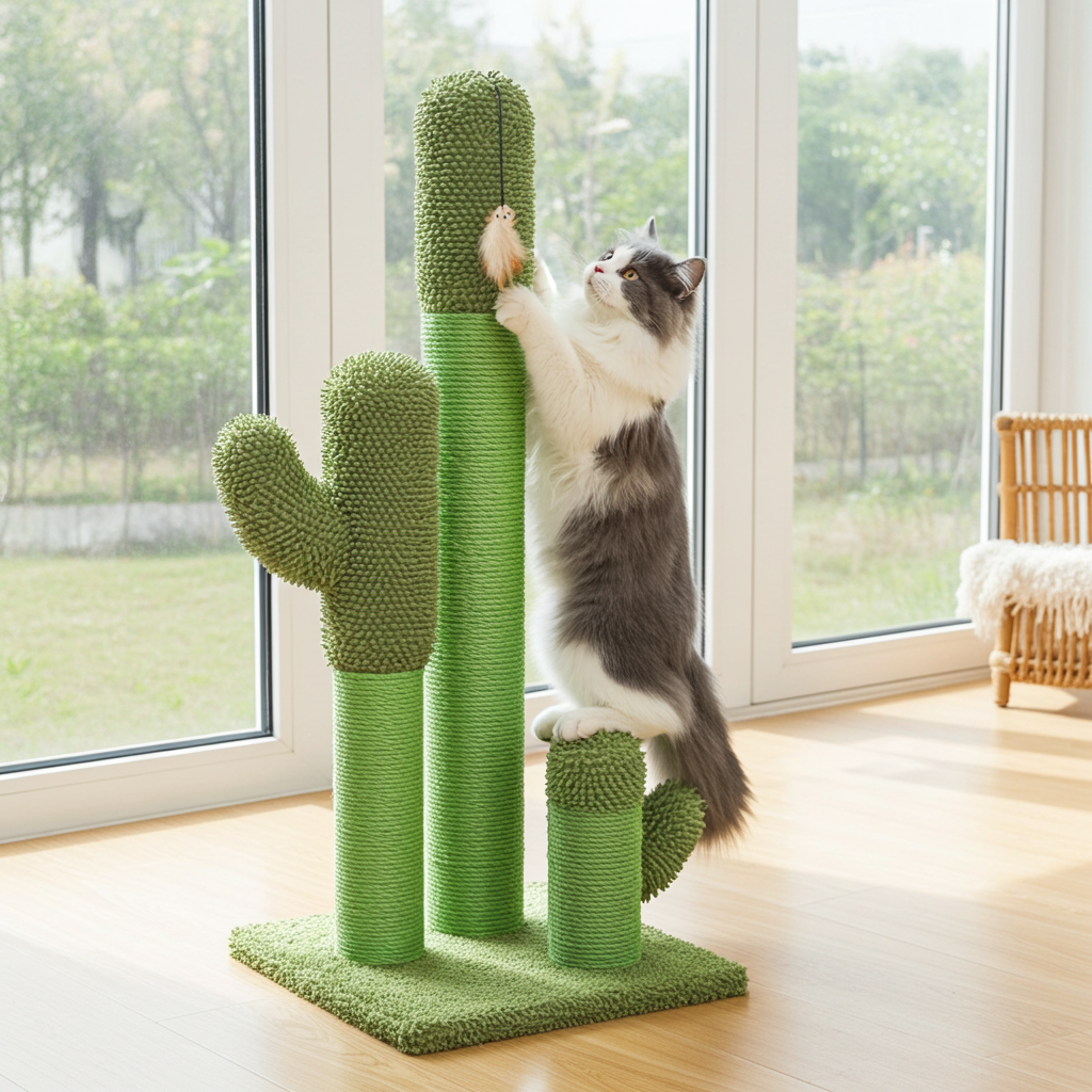 TailWaggers™  Cat Scratching Post for Indoor Cats  Cat Toys