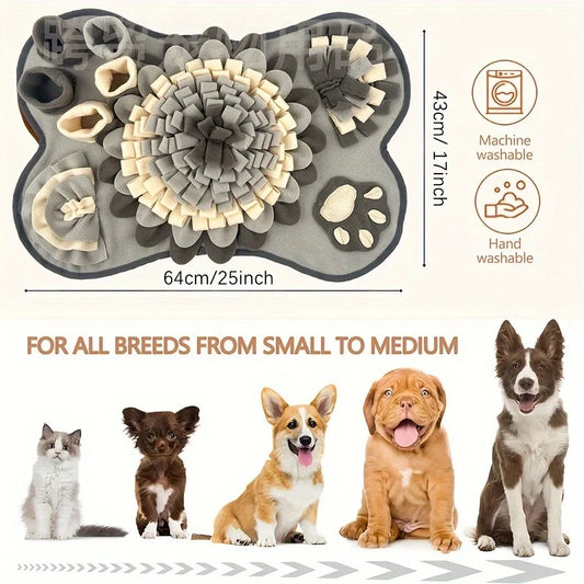TailWaggers™ Pet Sniffing Mat For Dogs, Interactive Durable Dog