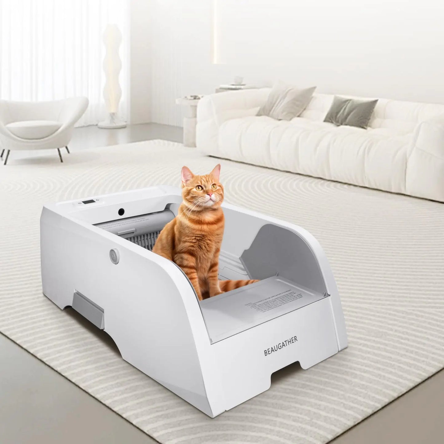 BEAUGATHER Self Cleaning Litter Box Upgraded Automatic Cat Litter Box Self Cleaning TailWaggers™