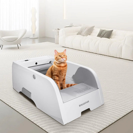 BEAUGATHER Self Cleaning Litter Box Upgraded Automatic Cat Litter Box Self Cleaning TailWaggers™