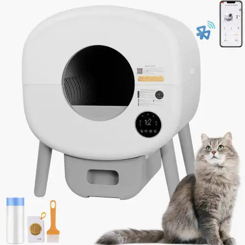 Fully Automatic Smart Cat Litter Box, Large Capacity Self-cleaning Cat Litter Box TailWaggers™