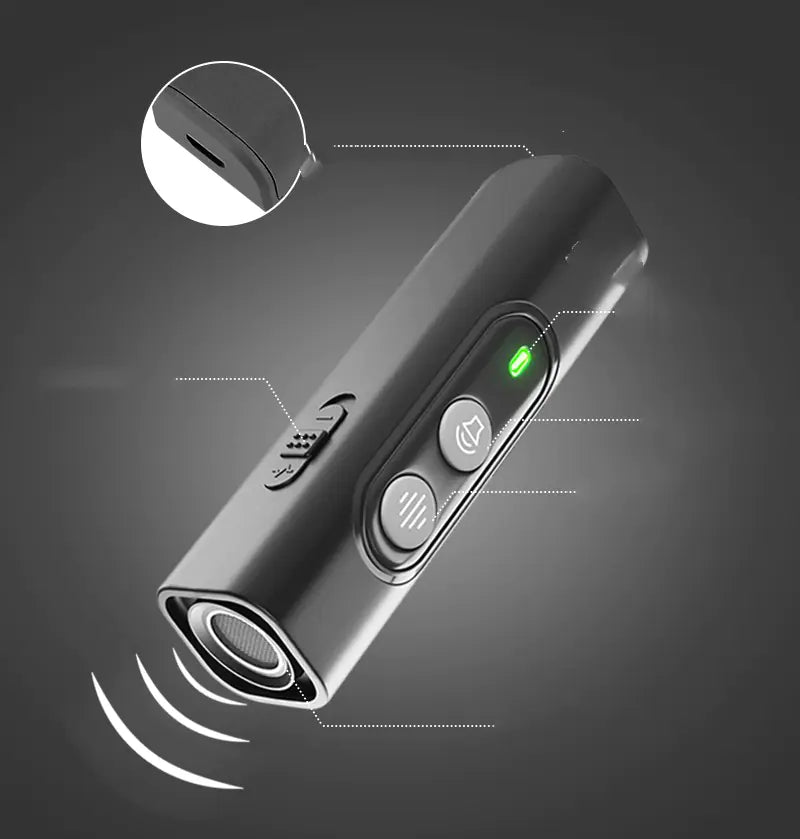 Ultrasonic Dog Repeller – Portable Rechargeable Dog Deterrent