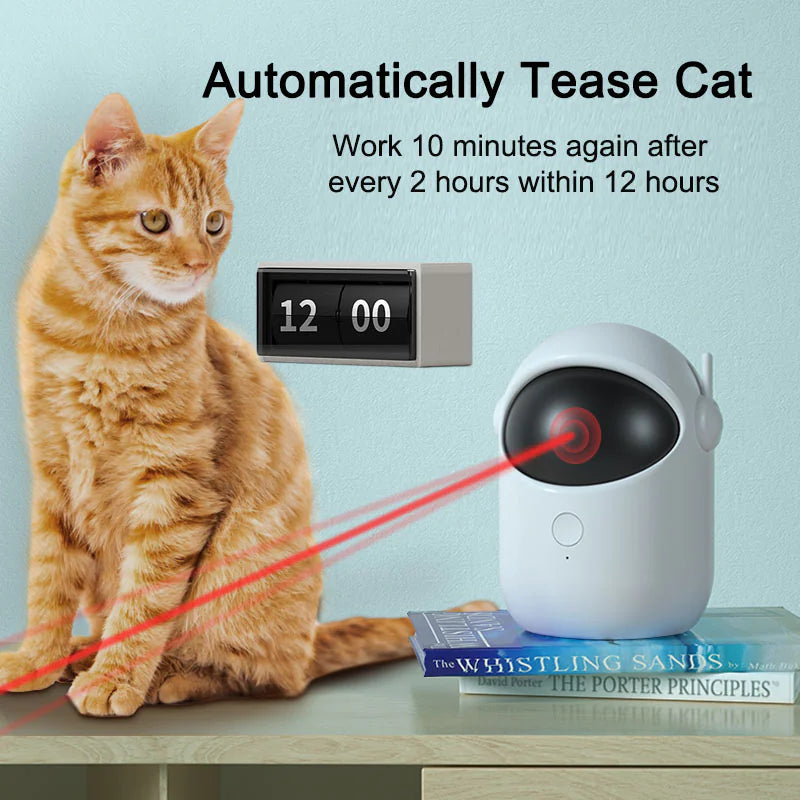 Rechargeable Interactive Laser Toy for Cats and Dogs – Automatic and Handheld Modes, USB Charging
